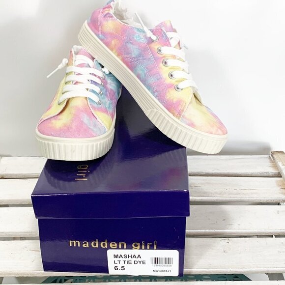 Madden Girl Shoes - New Madden Girl Marisa Sneakers Light Tie Dye